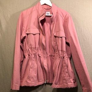 GAP pink cotton utility jacket